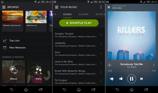 Can you download spotify songs to android computer